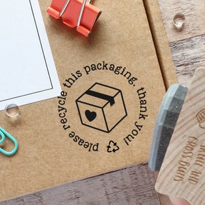 Please Recycle Packaging Rubber Stamp