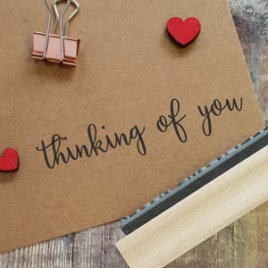 Thinking of You Callgraphy Rubber Stamp