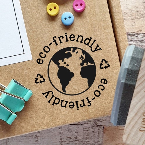 Custom Selfinking Stamp Custom Logo Stamp Ecofriendly Etsy