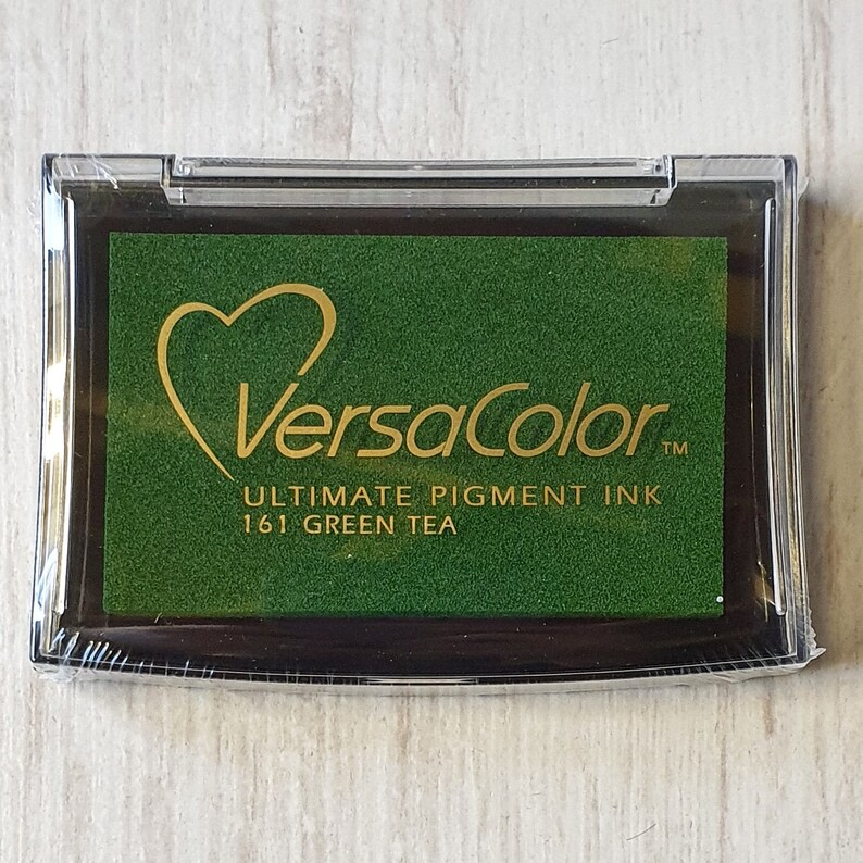 Versacolor Pigment Ink Pad Large in Green Tea Ink for Stamp Etsy