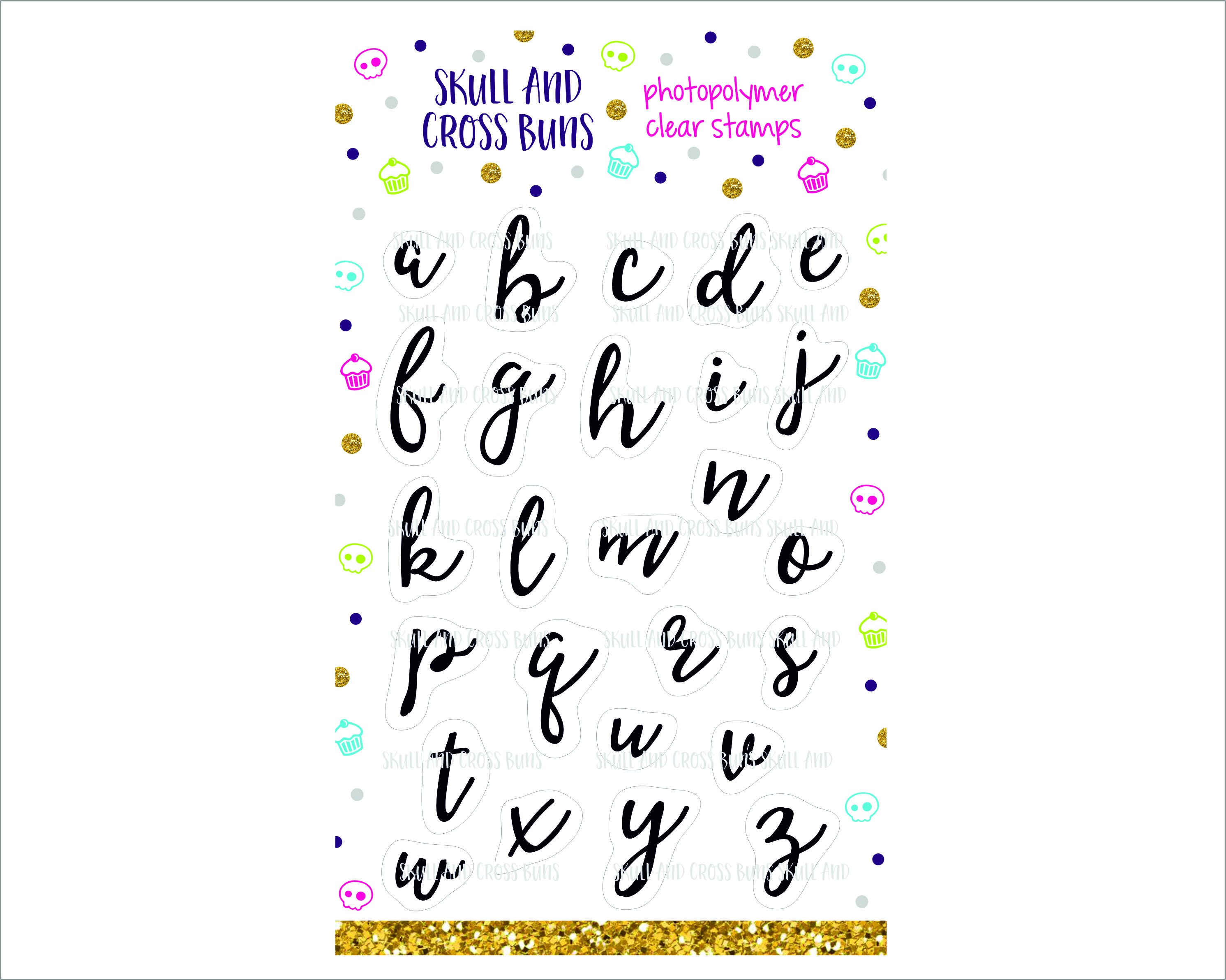 Alphabet Stamps Calligraphy Alphabet Rubber Stamp Set Etsy