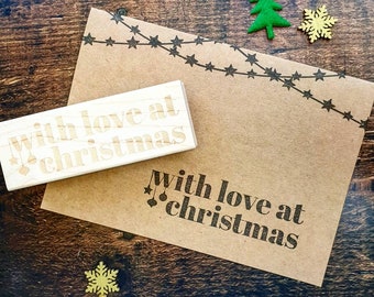 With Love at Christmas Rubber Stamp