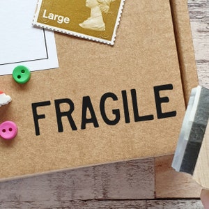 Fragile Packaging Business Rubber Stamp
