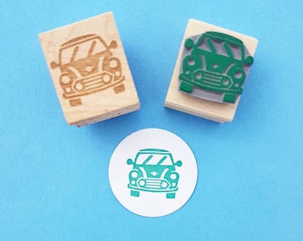 Car Rubber Stamp - Mini Car Rubber Stamp - Gift for Car Lover - Gift for Hipster - Vehicle Stamper - British Car - Scrapbooking - Retro Car