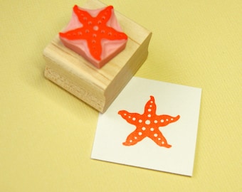 Starfish Rubber Stamp - Nautical Stamp - Beach Rubber Stamp - Star Stamp - Shell Rubber Stamp - Beachcombing - Sand - Sea stamp - Sand Stamp