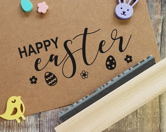 Happy Easter Detail Rubber Stamp