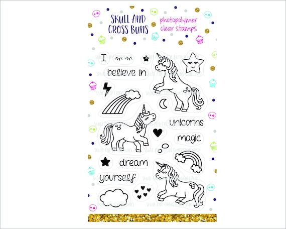 Skull & Cross Medium Buns Artisan Rubber Stamp - Rainbow Skull & Cross Medium Buns Artisan Rubber Stamp - Rainbow