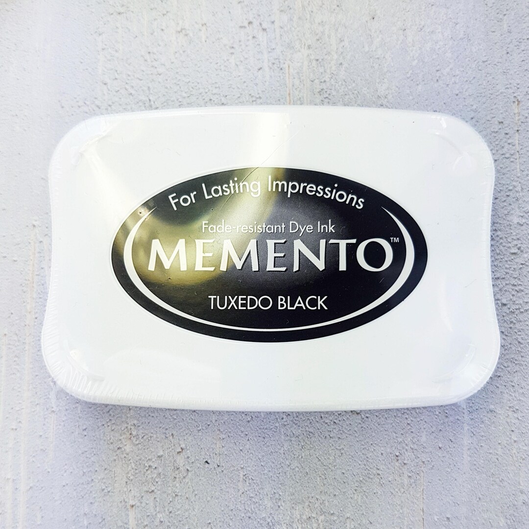 Memento Ink Pad Large in Black Black Inkpad Ink for Stamp Inkpad for