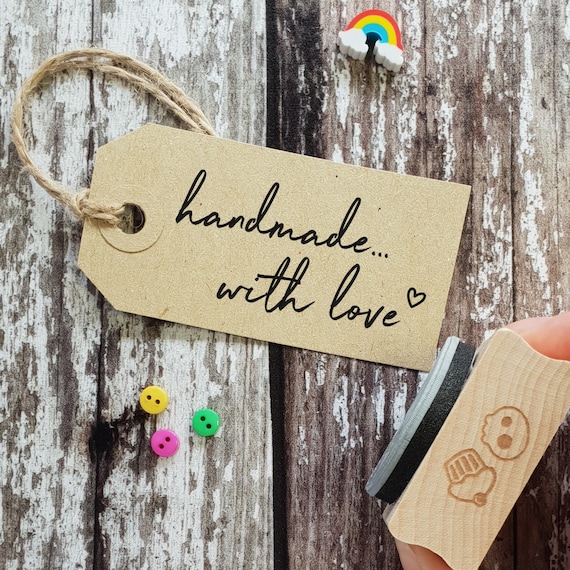 Skull & Cross Buns Small Artisan Rubber Stamp - With Love Skull & Cross Buns Small Artisan Rubber Stamp - With Love