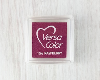 VersaColor Pigment Ink Pad Small in Raspberry  - Pink Inkpad - Ink for stamp - Inkpad for Rubber Stamp - Versa Color - Colour Ink Pad