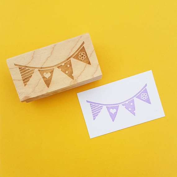 Skull & Cross Buns Medium Artisan Rubber Stamp - Party Bunting Skull & Cross Buns Medium Artisan Rubber Stamp - Party Bunting