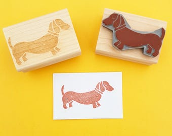 Dachshund Rubber Stamp - Sausage Dog Rubber Stamp - Doxie Gift - Gift for Dachshund Lover - Dog Gift - Animal Lover - Puppy Stamp