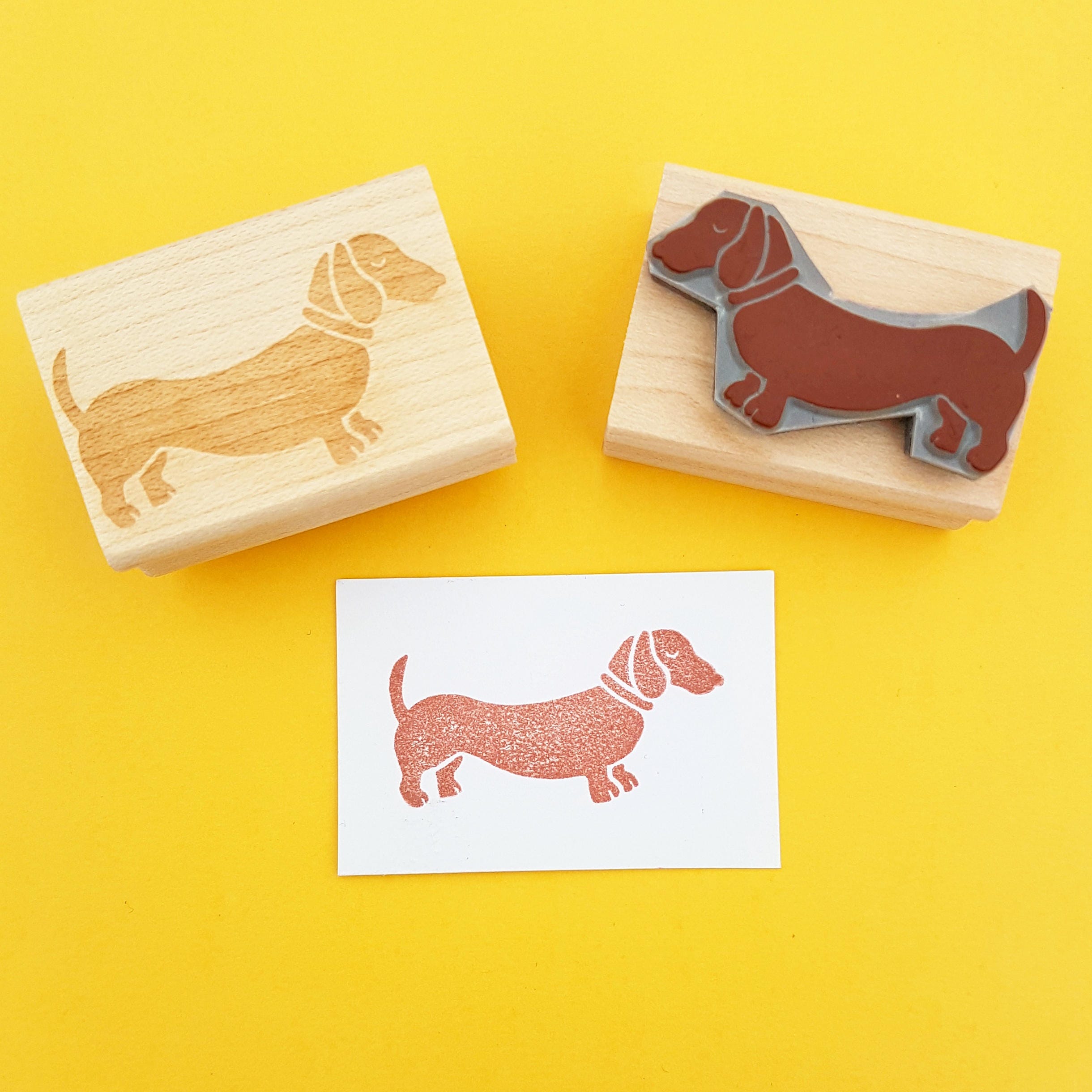 Rubberstempel teckel - Rubberstempel worsthond - Doxie cadeau - cadeau voor teckelliefhebber - hondencadeau - dierenliefhebber - puppystempel