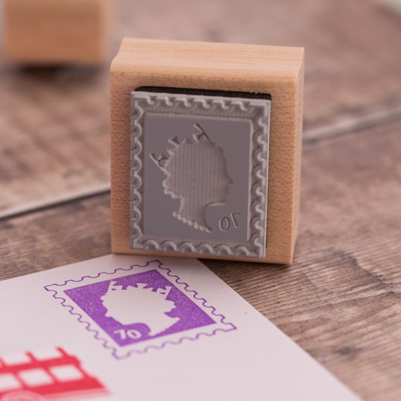 Skull & Cross Buns Artisan Rubber Stamp - Jubilee Postage Stamp Skull & Cross Buns Artisan Rubber Stamp - Jubilee Postage Stamp