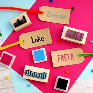 Personalised First Name Rubber Stamps - Personalized Stamp - Custom Stamper - Stocking Stuffer Filler - Teen Gift - Scrapbooking - Craft