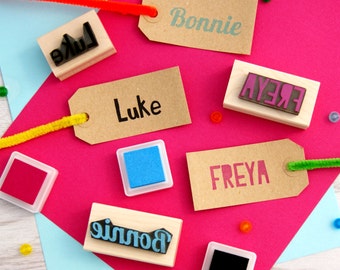 Personalised First Name Rubber Stamps - Personalized Stamp - Custom Stamper - Stocking Stuffer Filler - Teen Gift - Scrapbooking - Craft