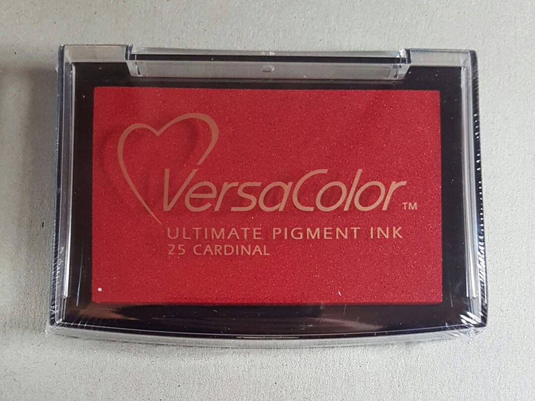 Red Ink Pad Versacolor Pigment Ink Pad Large in Cardinal Ink Etsy