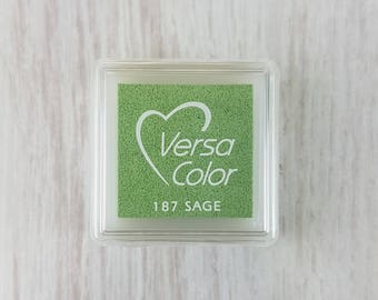 VersaColor Pigment Ink Pad Small in Sage - Small Green Ink Pad - Ink for Stamp