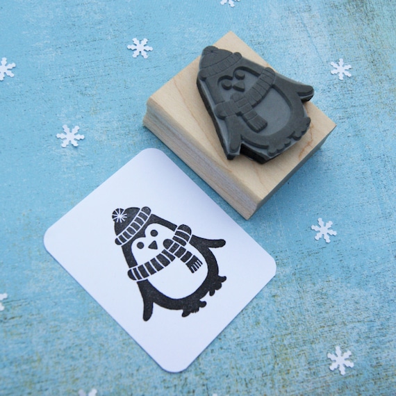 Skull & Cross Buns Artisan Rubber Stamp - Penguin Skull & Cross Buns Artisan Rubber Stamp - Penguin