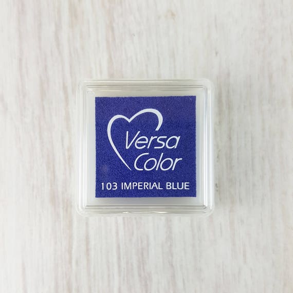 Versacolor Pigment Ink Pad Small in Imperial Blue Ink for Stamp Inkpad for  Rubber Stamp Versa Color Colour Ink Pad Royal Blue Ink 