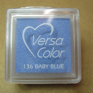 Versacolor Pigment Ink Pad Small in Turquoise Blue Inkpad Ink for Stamp  Bright Blue Versa Color Colour Ink Pad Light Blue 
