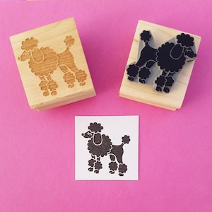 Dog Rubber Stamp - Fancy Poodle Rubber Stamp - Gift for Dog Lover - Animal Lover Gift - Poodle Gift - Dog Gift - Pet Present - Cute Stamp