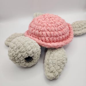 Handmade Crochet Sea Turtle | Plush Sea Turtle Stuffie | Amigurumi
