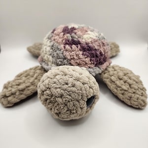 Handmade Crochet Sea Turtle | Plush Sea Turtle Stuffie | Amigurumi