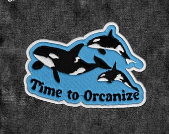 Time To Orcanize Patch, Feminist Patches, Womens Rights Patch Anti Trump, Feminist Patches Applique for Clothes Hats Backpacks