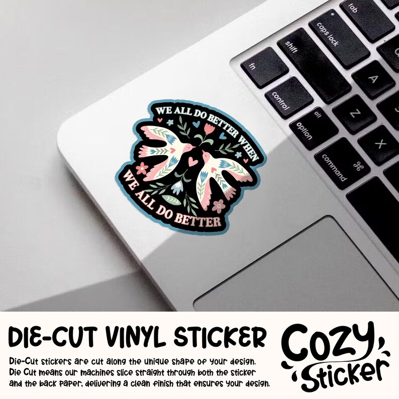 Political Stickers, Positive Motivational, Liberal Democrat Waterproof Vinyl Stickers Die-cut Laptop Gifts image 4