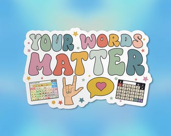Mental Health SPED Teacher Sticker Speech Therapy Neurodiversity Stickers Autism Teacher Waterproof Vinyl Sticker Laptop Water Bottle Gift