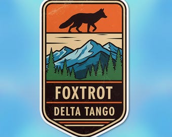 Foxtrot Delta Tango Sticker, Subtle FDT Stickers, Liberal Democrat Resist, Save Our Parks Waterproof Vinyl Stickers Die-cut Laptop Gifts