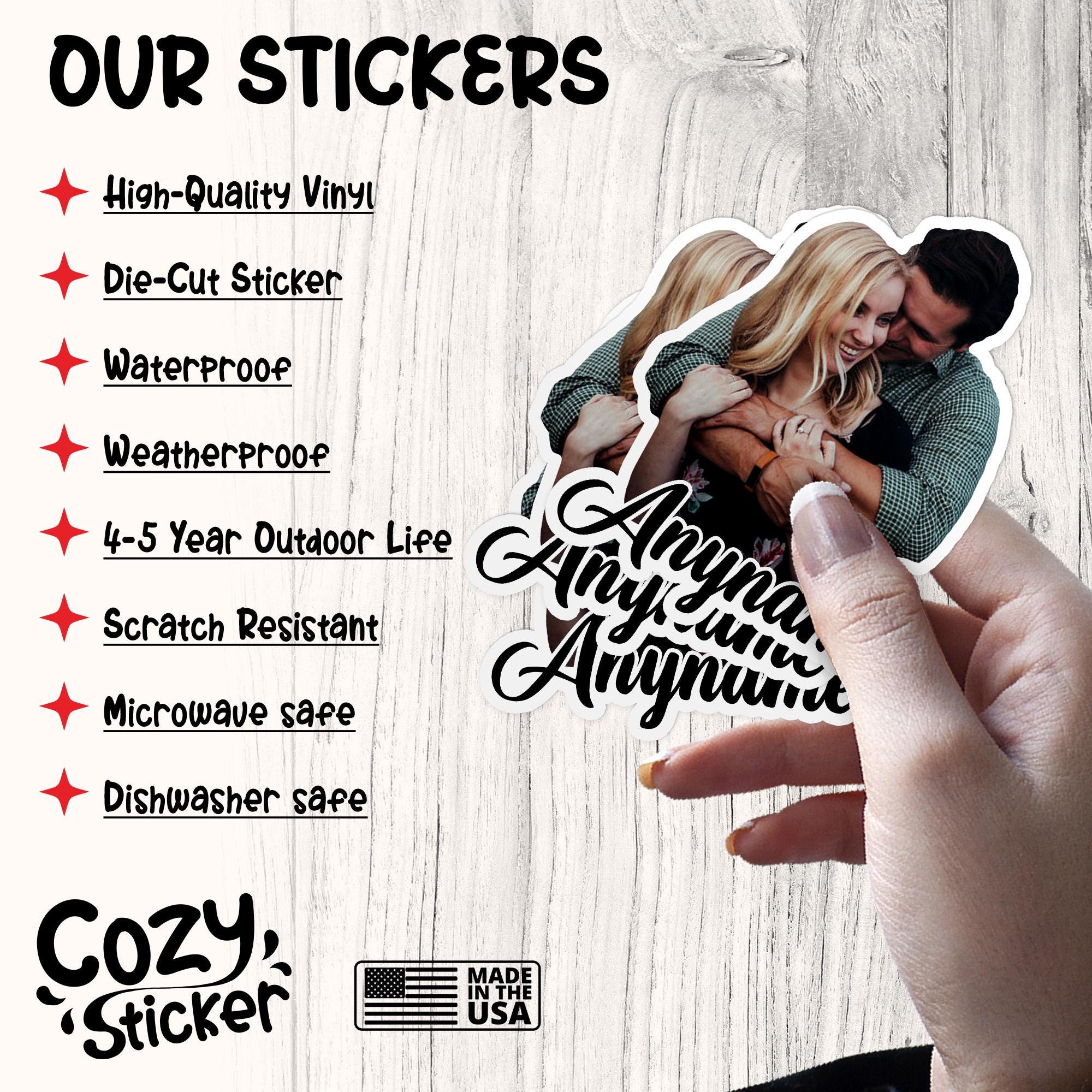 Custom Photo Sticker, Personalized Stickers Your Own Photo Waterproof ...