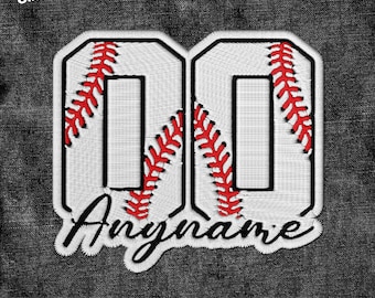 Custom Baseball Number Patch Embroidery Patches Number Gifts for Coach Sport Team Gifts for Coach Patch Applique for Clothes Hats Backpacks