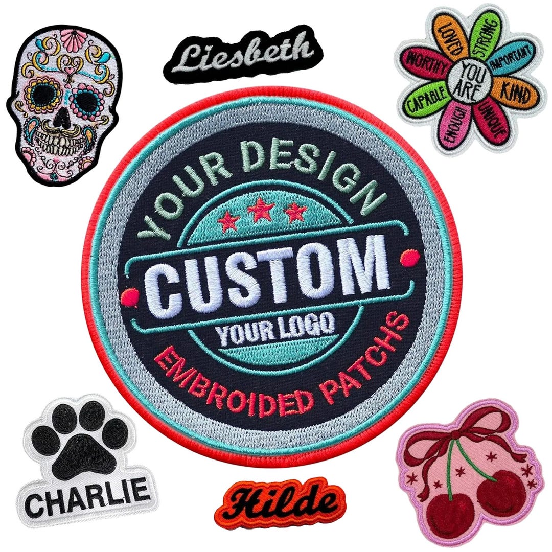 Patches Design Example Custom Embroidery Image Patches Personalized Design Your Own Patch ...