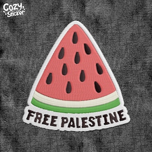 Free Palestine Patch, Stop The Genocide, Stand With Gaza, Anti War Embroidered Patches Smut  Patch Applique for Clothes Hats Backpacks Gifts