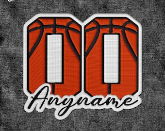 Custom Basketball Number Patch Embroidery Patches Number Team Gifts Coach Patch Applique for Clothes Hats Backpacks