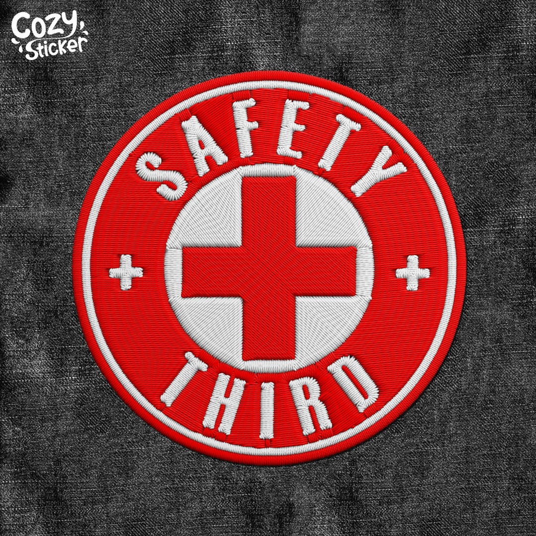 Safety Third Patch Life Circle Box Funny Hard Hat Tool Worker Work ...