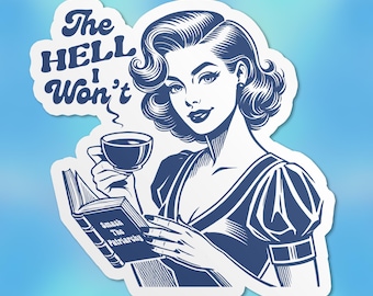 Retro Women's Rights Sticker, Smash The Patriarchy, Girl Empowerment Feminist Waterproof Vinyl Stickers Die-cut Laptop Gifts