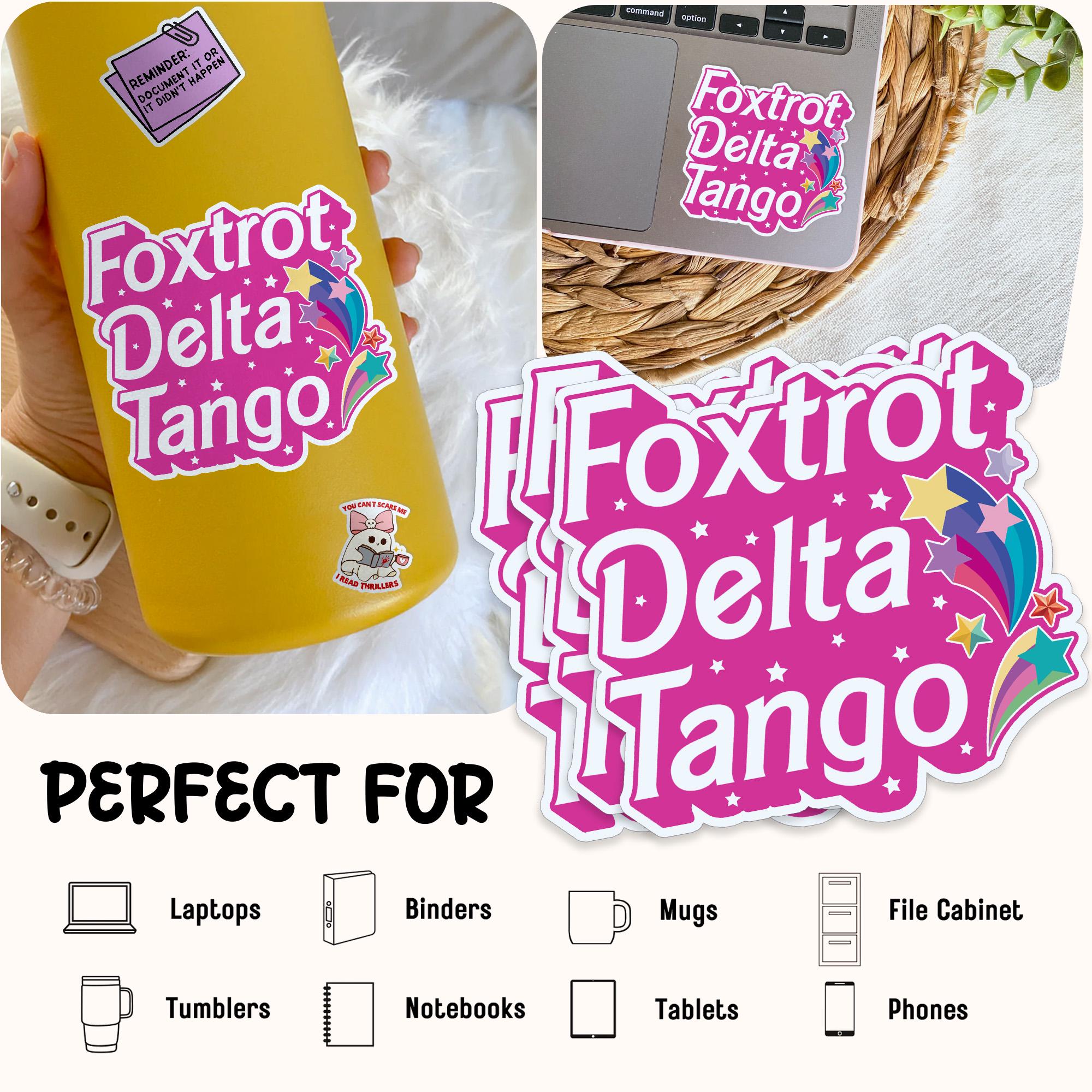 Foxtrot Delta Tango 2025 Political Vinyl Stickers - Pack Of 3, 5 Inch, For Laptop, Car, Water Bottle - View #5