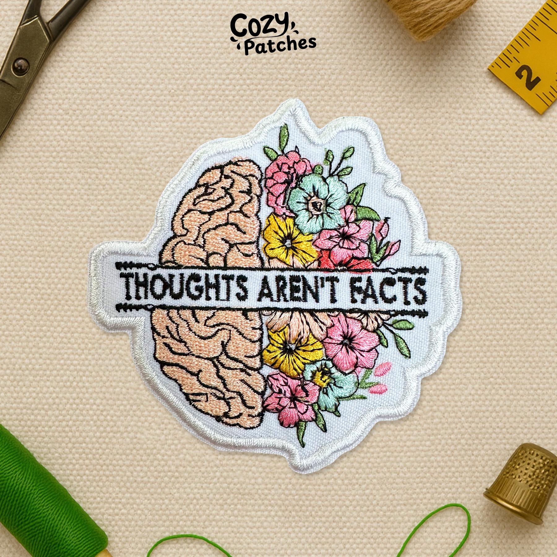 Thoughts Aren't Facts Patch Mental Health and Recovery Patches CBT ...