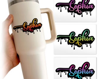 Custom Crown Name Transparent Sticker, Personalized Queen Princess Sticker for Laptop Water Bottle Helmet Notebook Phone Gift
