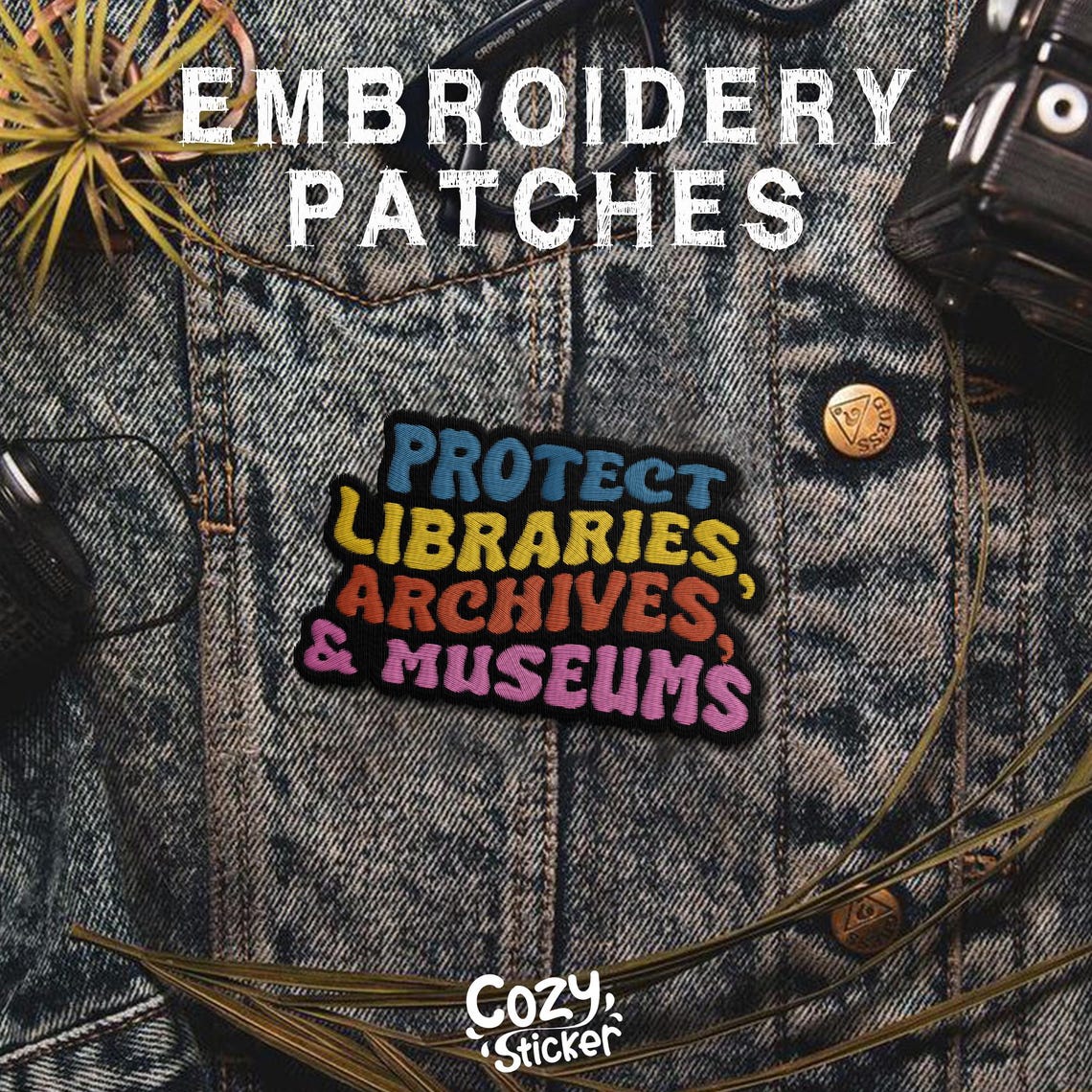 Protect Libraries Archives and Museums Patch, Library Technician ...
