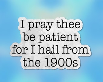 I Hail From The 1900s Sticker, Millennial 90s Gen X Funny Vintage Retro Game Lover Waterproof Vinyl Die-Cut Sticker Gifts