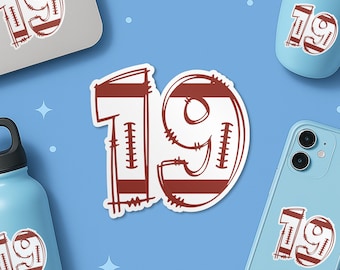Pegatina deportiva personalizada para mamá de fútbol, con nombre y número de equipo de fútbol personalizados, vinilo troquelado impermeable para el día del partido, regalo para sus hijos.