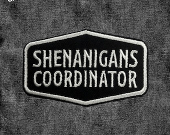 Patch coordinateur de manigances, amateur de manigances, applique de patch sarcastique drôle pour vêtements chapeaux sacs à dos cadeaux