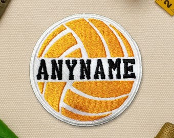 Custom Name Volleyball Patch Personalized Name Player Volleyball Patches, Team Name Gifts Coach Patch Applique for Clothes Hats Backpacks