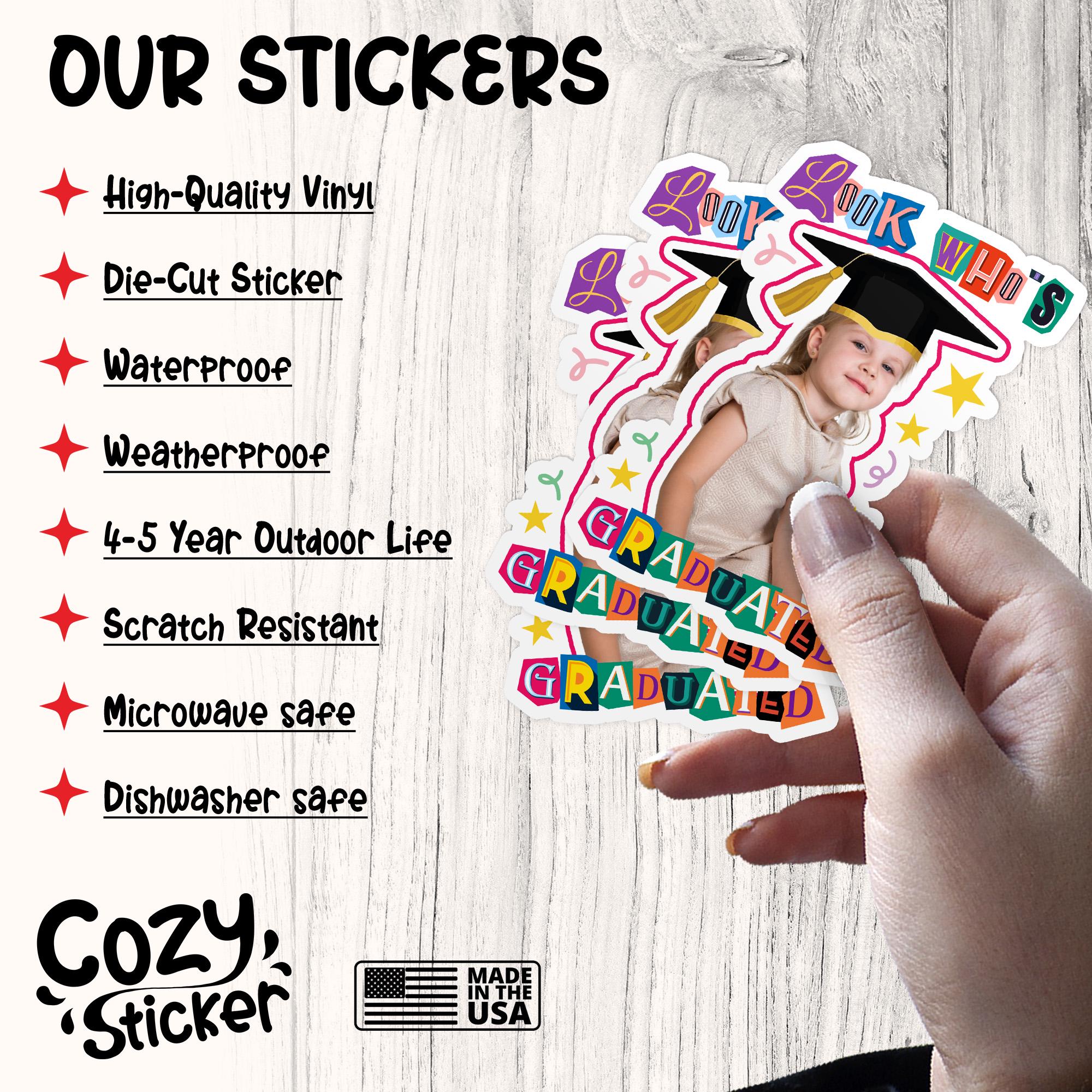 Graduation Students Names Custom Graduation Name Sticker, Personalized Impressive Photo Senior Class College Graduate ...