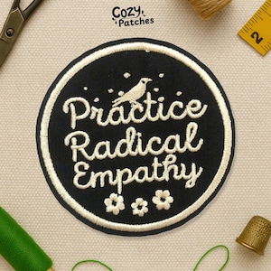 Radical Empathy Patch, Leftist Human Rights Empathy Feminist Resistance Patches Applique for Clothes Hats Backpacks Clothing