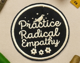 Radical Empathy Patch, Leftist Human Rights Empathy Feminist Resistance Patches Applique for Clothes Hats Backpacks Clothing